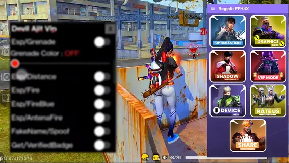 Baixar FFH4x Regedit Mobile Apk Mod