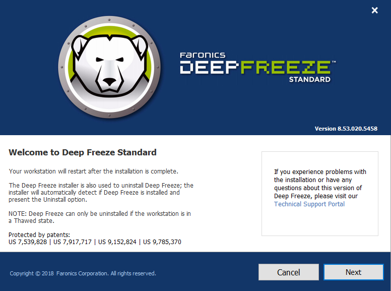Deep Freeze Standard 8 Crackeado