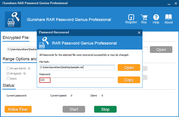 iSunshare RAR Password Genius 2023 Crackeado