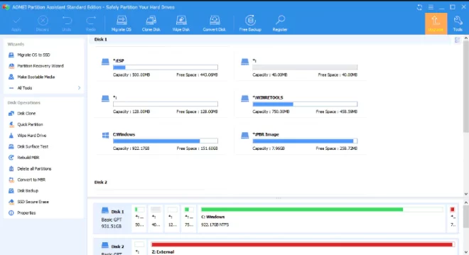 Baixar AOMEI Partition Assistant Crack Gratis