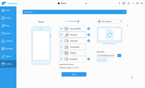 Baixar Aiseesoft FoneTrans License Key Gratis Portugues